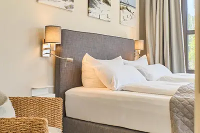 Ein Bett oder Betten in einem Zimmer der Unterkunft Gorch-Fock-Str 31 Apartment 4