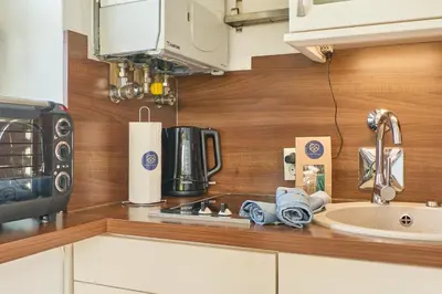 Küche/Küchenzeile in der Unterkunft Gorch-Fock-Str 31 Apartment 4