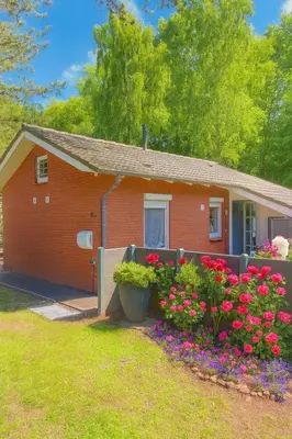 Ein Garten an der Unterkunft Ferienhaus Priwall