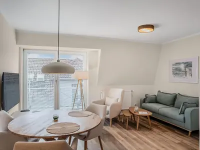 Ein Sitzbereich in der Unterkunft Objekt-Nr 171 - Strand - Kaiserallee