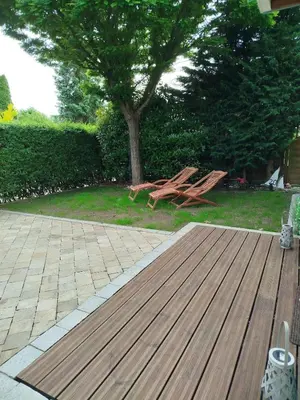 Ein Garten an der Unterkunft Villa Scharbeutz, Pönitz