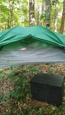 Grundriss der Unterkunft Baumzelt mitten im Wald bis 180kg