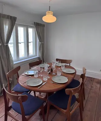 Ein Sitzbereich in der Unterkunft Altstadthaus No 18