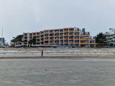 Das Gebäude in dem sich die Ferienwohnung befindet