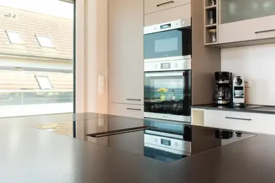 Küche/Küchenzeile in der Unterkunft Ferienwohnung Villa Heidenreich Nr.5 - Scharbeutz