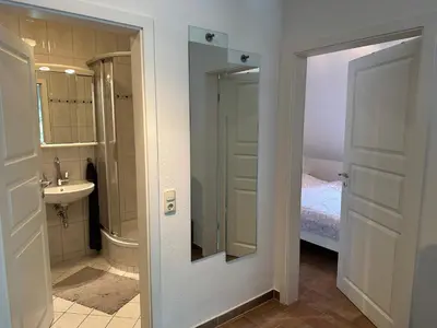 Ein Badezimmer in der Unterkunft Eastside am Kurpark