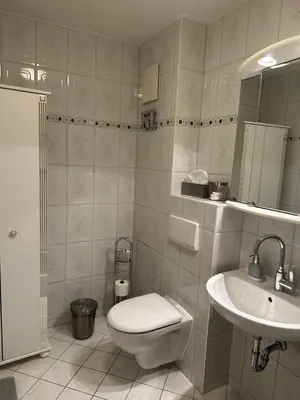 Ein Badezimmer in der Unterkunft Eastside am Kurpark