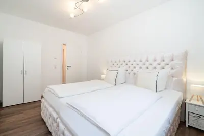 Ein Bett oder Betten in einem Zimmer der Unterkunft Haus Philip