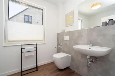 Ein Badezimmer in der Unterkunft Haus Philip