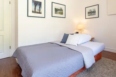 Ein Bett oder Betten in einem Zimmer der Unterkunft Ferienparadies Seeweg 6