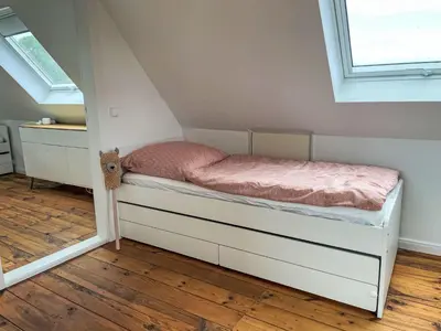 Ein Bett oder Betten in einem Zimmer der Unterkunft Holiday Home Meerhaus by Interhome