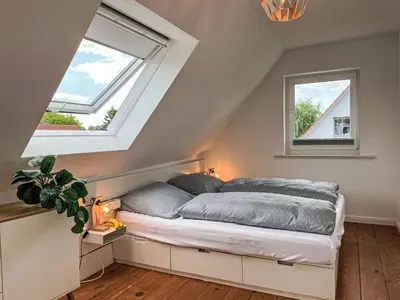 Ein Bett oder Betten in einem Zimmer der Unterkunft Holiday Home Meerhaus by Interhome