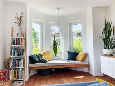 Ein Sitzbereich in der Unterkunft Holiday Home Meerhaus by Interhome