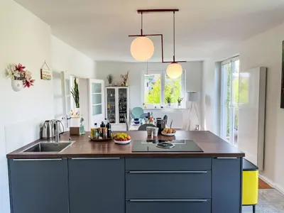 Küche/Küchenzeile in der Unterkunft Holiday Home Meerhaus by Interhome