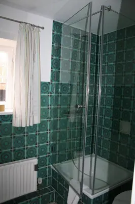 Ein Badezimmer in der Unterkunft Ferienwohnung Bracke Fischermanns Stuv