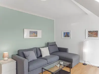 Ein Sitzbereich in der Unterkunft Objekt-Nr 64 - Priwall - Wiekstraße