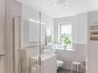 Ein Badezimmer in der Unterkunft Objekt-Nr 64 - Priwall - Wiekstraße