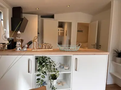 Küche/Küchenzeile in der Unterkunft Ostseecamp Ferienhaus 