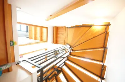 Ein Bett oder Betten in einem Zimmer der Unterkunft Ferienhaus mit Blick über die Felder und Golfplatz
