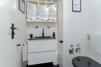 Ein Badezimmer in der Unterkunft Sonnendeck