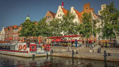 Blick auf einen Fluss in der Nähe der Ferienwohnung