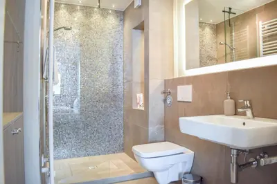Ein Badezimmer in der Unterkunft Ferienwohnung Sun & Stay - Timmendorfer Strand