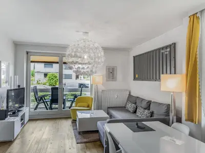 Ein Sitzbereich in der Unterkunft Objekt-Nr 186 - Strand - Backbord