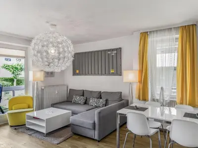 Ein Sitzbereich in der Unterkunft Objekt-Nr 186 - Strand - Backbord