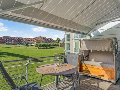 Ein Balkon oder eine Terrasse in der Unterkunft Objekt-Nr 76 - Ort - Europaweg