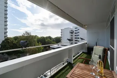 Ein Balkon oder eine Terrasse in der Unterkunft Panoramic B03-1