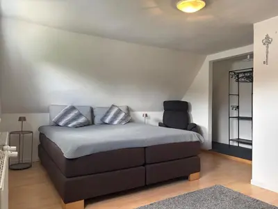 Ein Bett oder Betten in einem Zimmer der Unterkunft Ferienhaus an der Ostsee