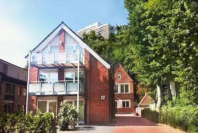 Das Gebäude in dem sich die Ferienwohnung befindet