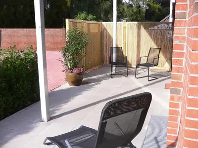 Ein Patio oder anderer Außenbereich in der Unterkunft Ancora Ferienwohnungen Timmendorfer Strand