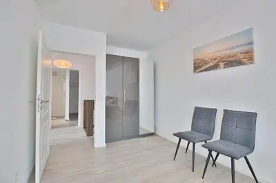 Ein Sitzbereich in der Unterkunft Haus Oberdeck 2