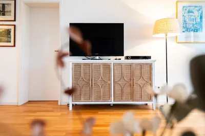 TV/Unterhaltungsangebot in der Unterkunft Beau Rivage