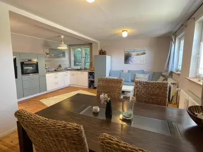 Küche/Küchenzeile in der Unterkunft Ostseeferienwohnung Storchennest Zwei