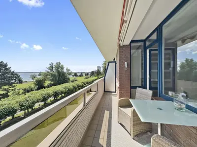 Ein Balkon oder eine Terrasse in der Unterkunft Objekt-Nr 73 - Strand - Kaiserallee