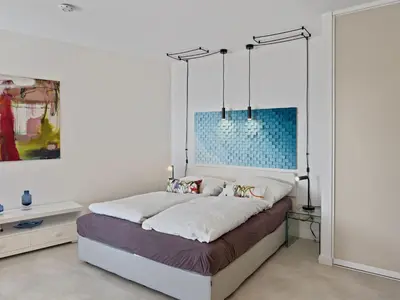 Ein Bett oder Betten in einem Zimmer der Unterkunft Objekt-Nr 10 - Strand - Kaiserallee