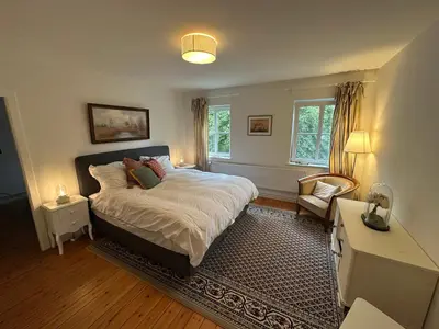 Ein Bett oder Betten in einem Zimmer der Unterkunft Zauberhafte Auszeit im Pferdestall von 1887