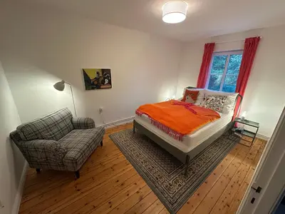 Ein Bett oder Betten in einem Zimmer der Unterkunft Zauberhafte Auszeit im Pferdestall von 1887