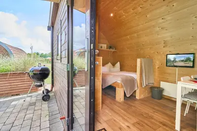 TV/Unterhaltungsangebot in der Unterkunft Süsel Seeparx Ferienhaus Boarder's Heaven