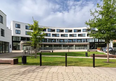 Das Gebäude in dem sich die Ferienwohnung befindet