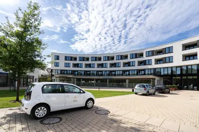 Das Gebäude in dem sich die Ferienwohnung befindet