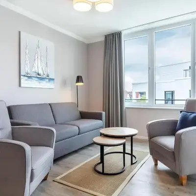 Exklusives Apartment 3-11 mit Strandkorb