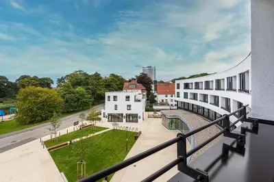 Das Gebäude in dem sich die Ferienwohnung befindet
