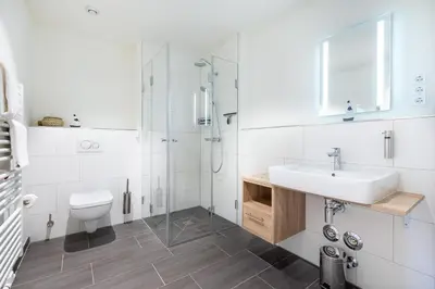 Ein Badezimmer in der Unterkunft Godewindpark Exklusives Apartment 3-10