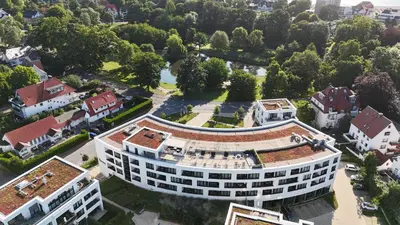 Das Gebäude in dem sich die Ferienwohnung befindet