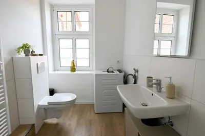 Ein Badezimmer in der Unterkunft Charmante 2-Zimmer-Wohnung am Wasser & Altstadt