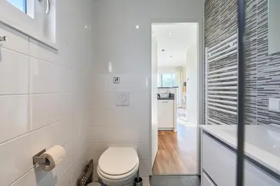 Ein Badezimmer in der Unterkunft Süsel Seeparx Ferienhaus Feldkieker