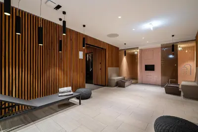 Ein Sitzbereich in der Unterkunft Deluxe-Suite 2-01 mit West-Loggia und hundefreundlich